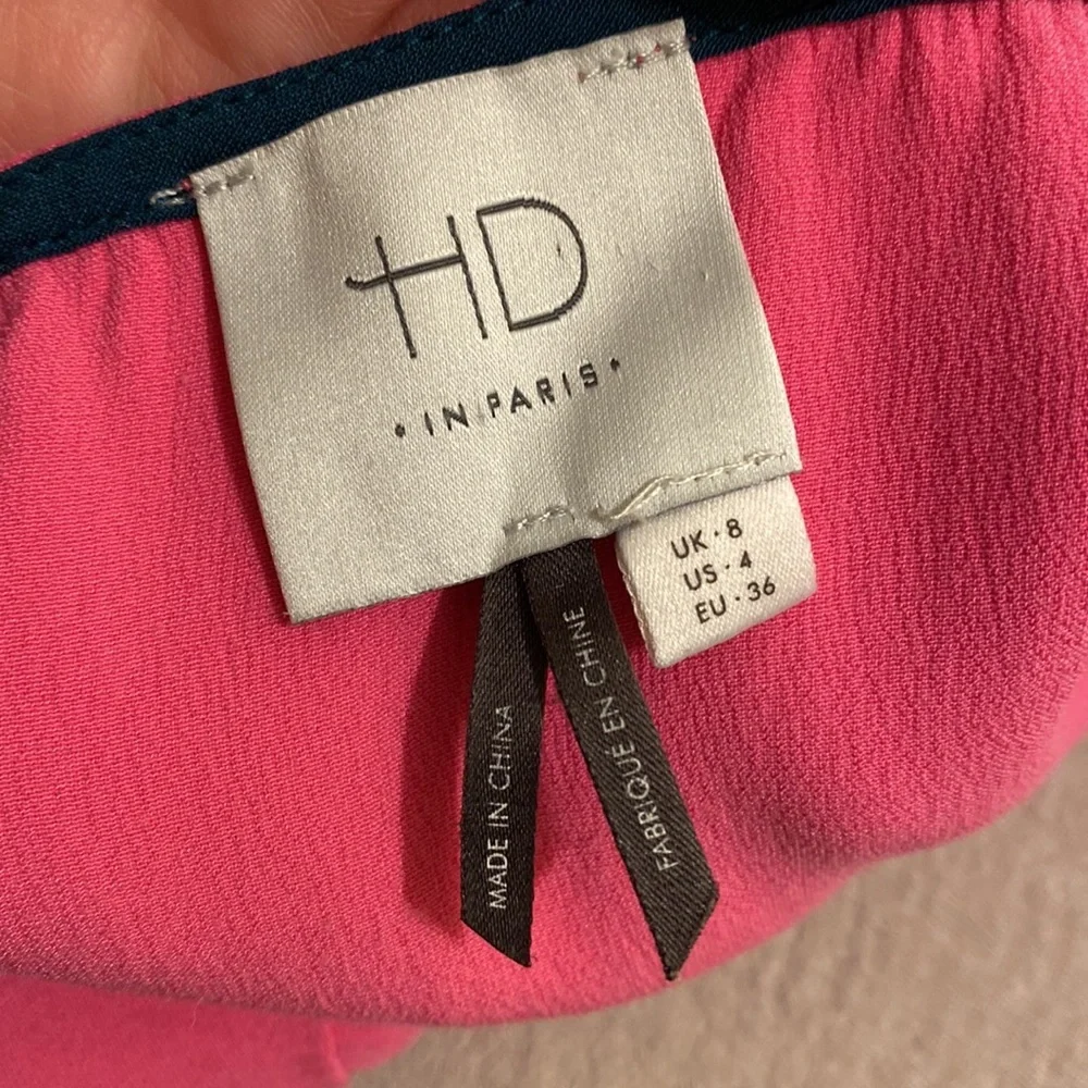 HD in Paris Vibrant Pink Mini Dress. Size 4